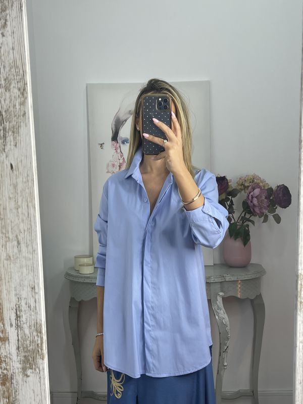 Camisa Selena celeste