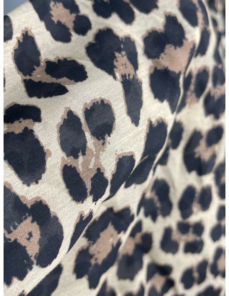 Pañuelo grande print camel