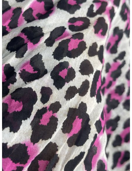 Pañuelo grande print rosa