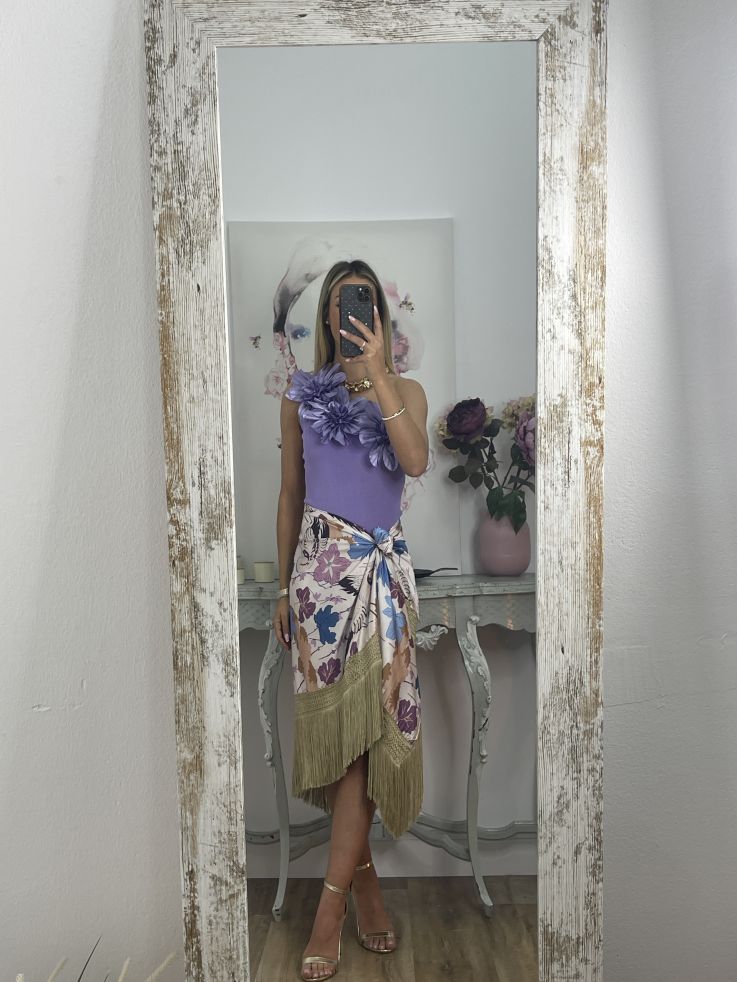 Body de Flores Malva