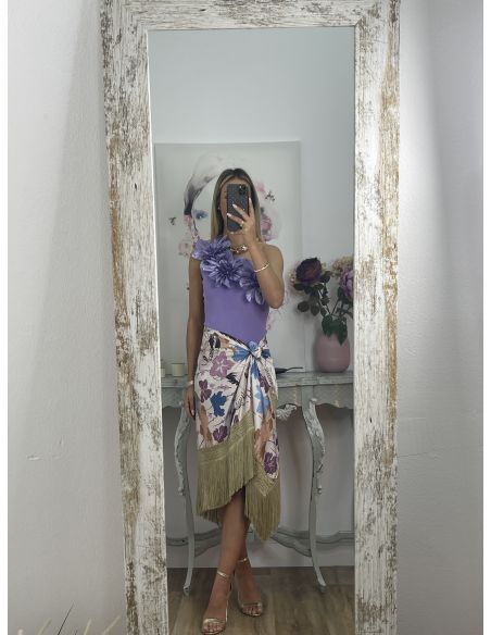 Body de Flores Malva