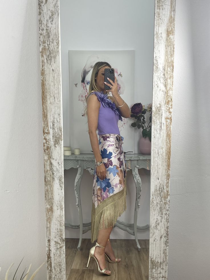 Body de Flores Malva