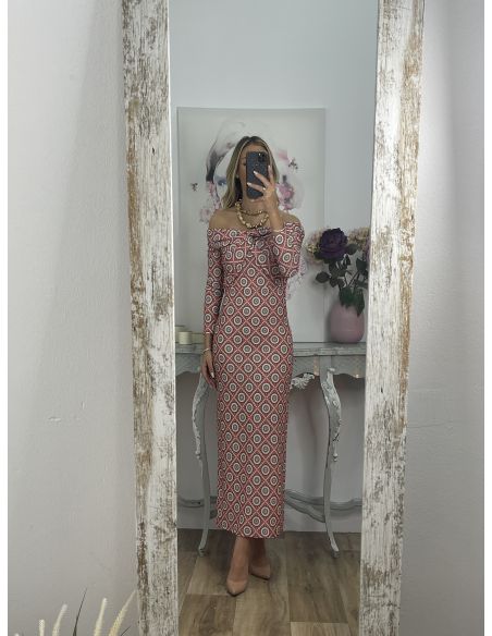 Vestido Lucrecia fondo rosa