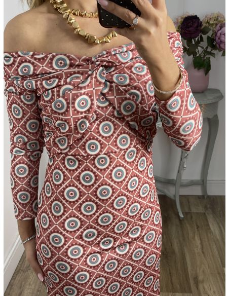 Vestido Lucrecia fondo rosa