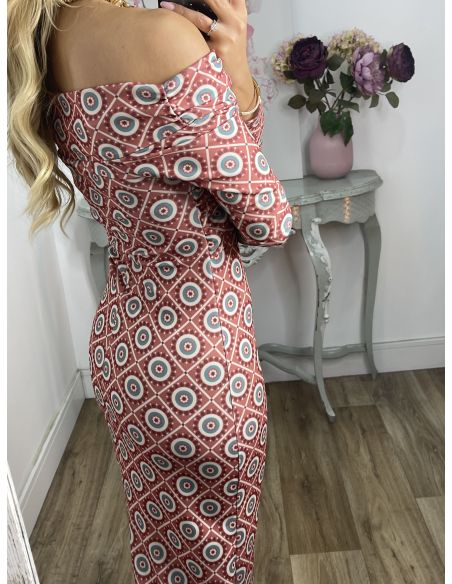 Vestido Lucrecia fondo rosa