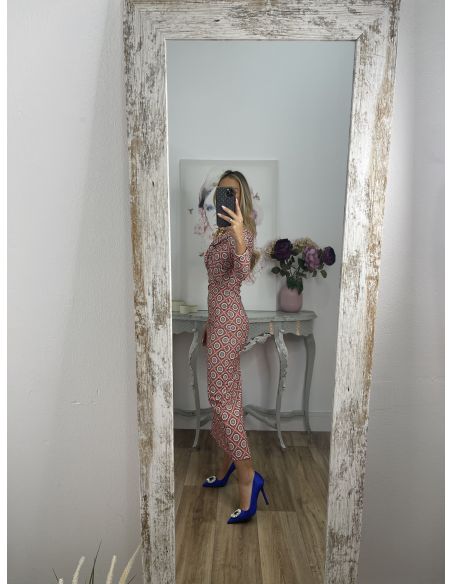 Vestido Lucrecia fondo rosa