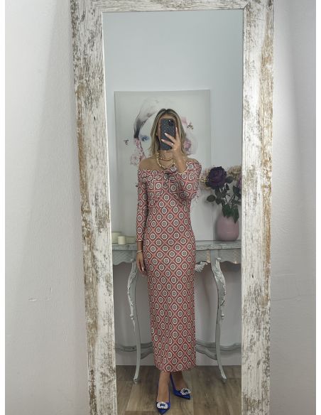 Vestido Lucrecia fondo rosa