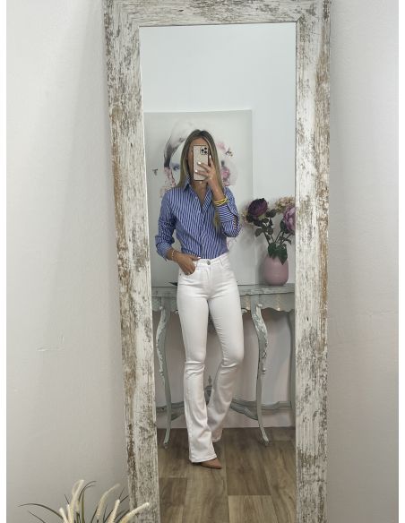 Jeans Lía campana blanco