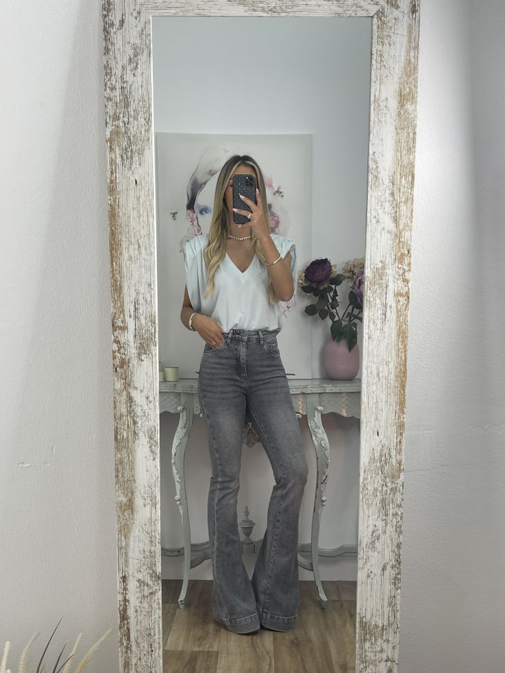 Camiseta Vogue azul claro