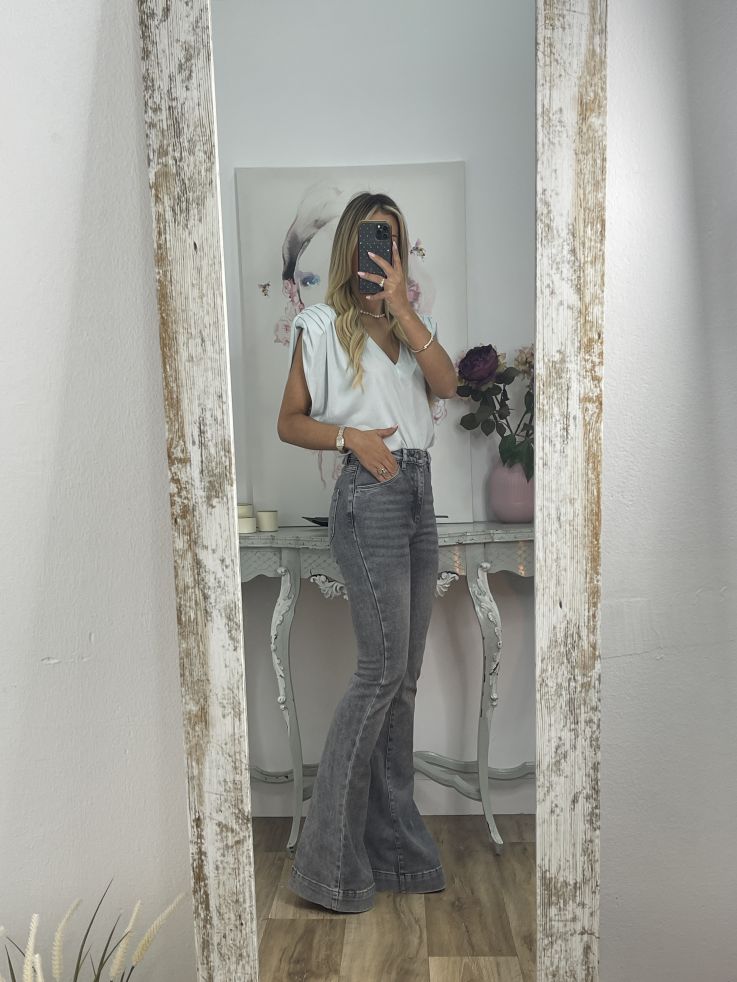 Camiseta Vogue azul claro