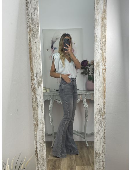 Camiseta Vogue azul claro