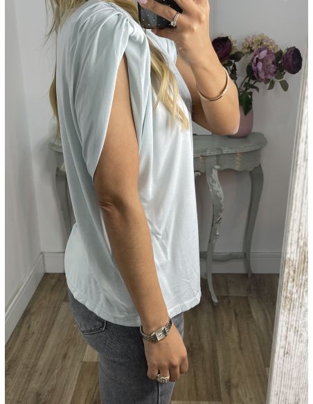 Camiseta Vogue azul claro