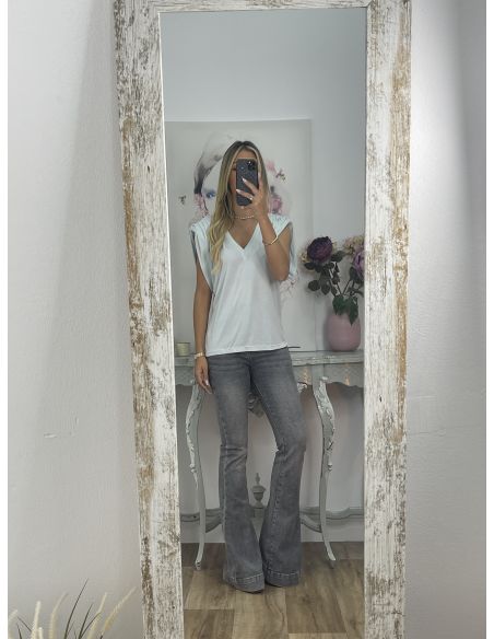 Camiseta Vogue azul claro