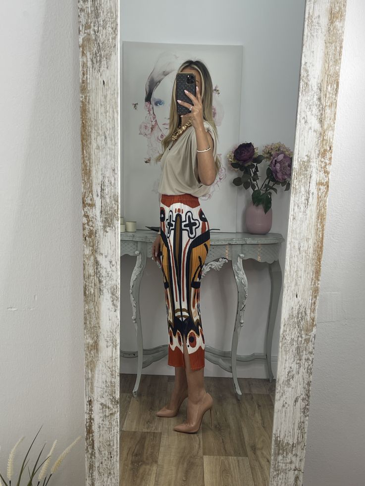 Camiseta Vogue beige