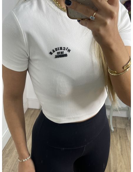 Camiseta corta blanca Michigan