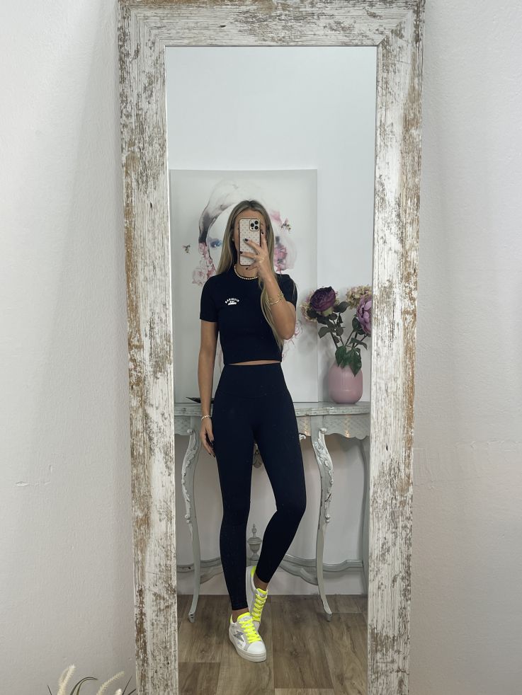 Camiseta corta negra Michigan