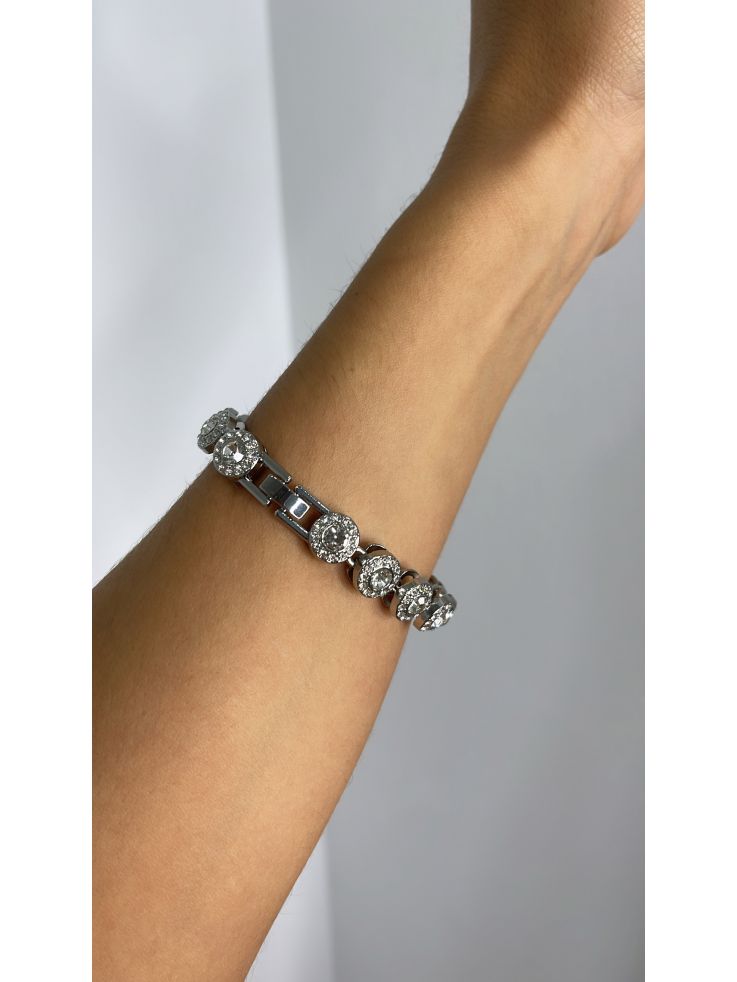 Pulsera brillante plateado Pulsera brillante plateado