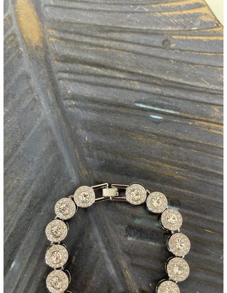 Pulsera brillante plateado