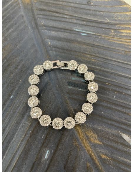 Pulsera brillante plateado