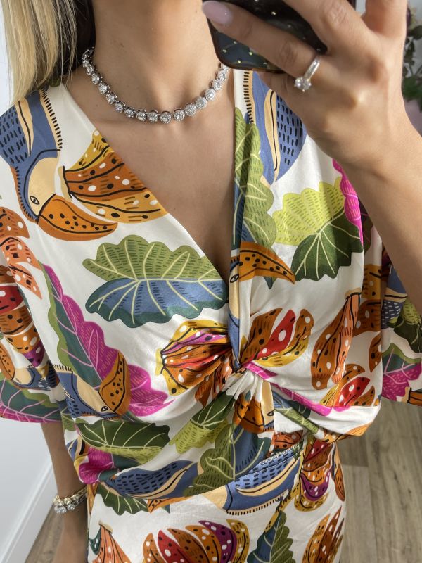 Colgante brillante plateado