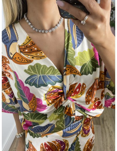 Colgante brillante plateado