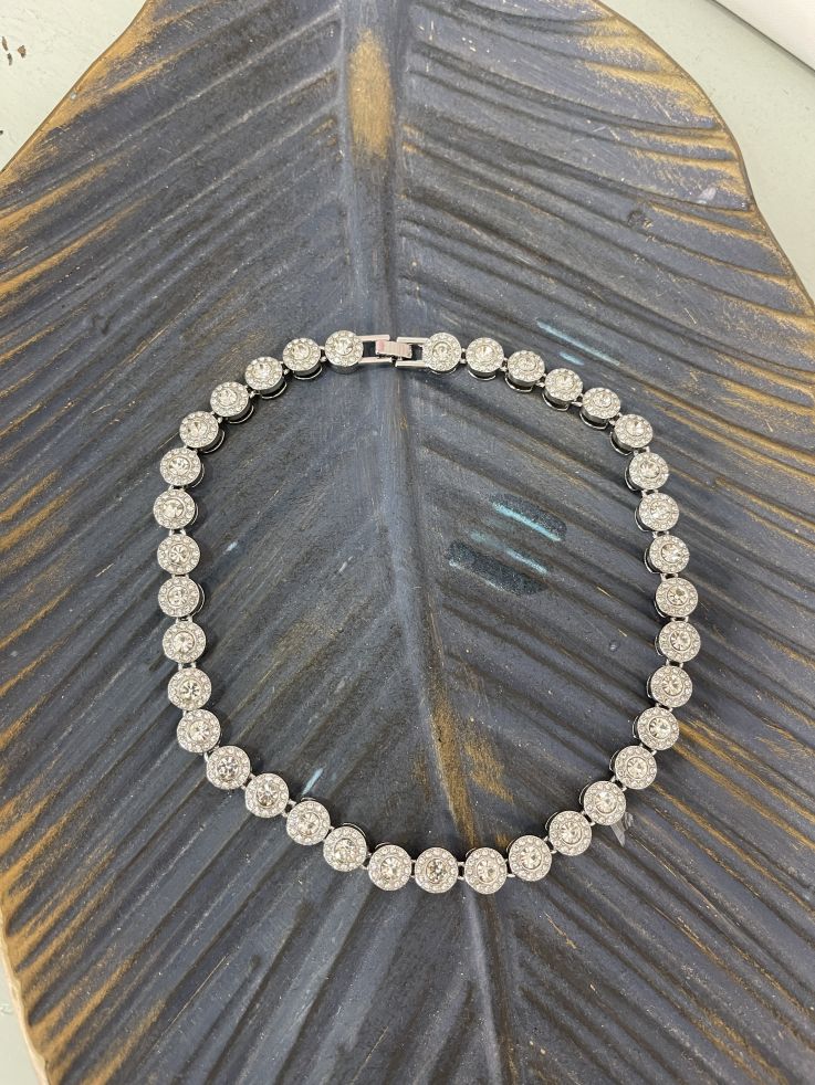 Colgante brillante plateado