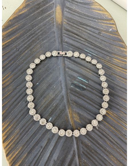 Colgante brillante plateado