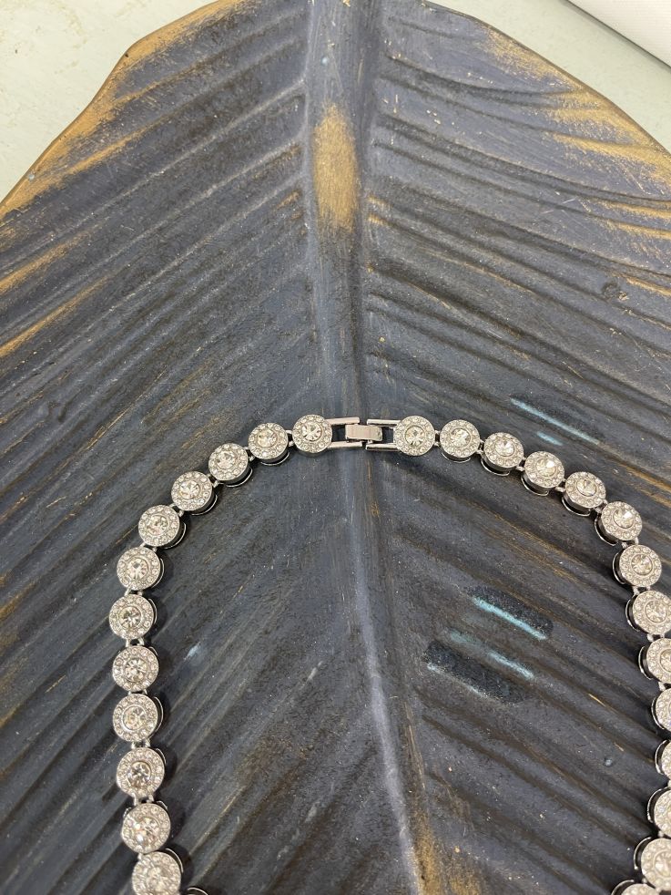 Colgante brillante plateado