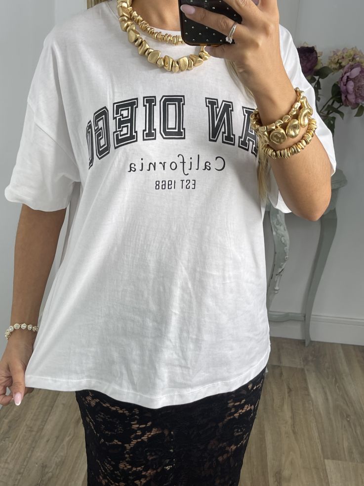 Camiseta blanca San Diego