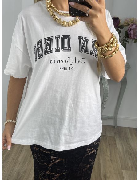Camiseta blanca San Diego