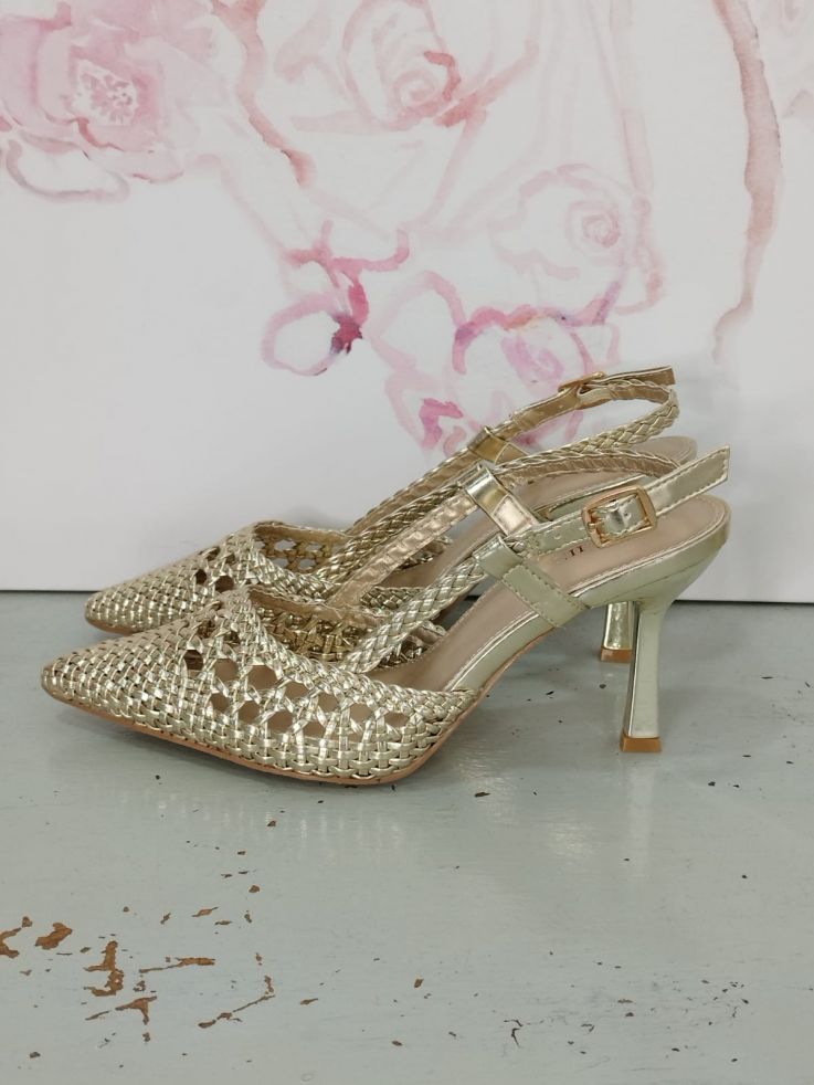 Zapato dorado