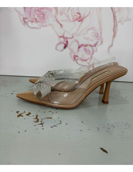 zapato vinilo lazo brillo