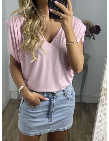 Camiseta Vogue rosa
