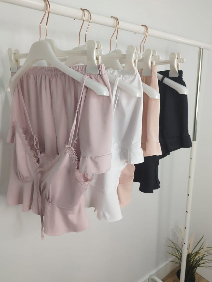 Pijama nude de top y short