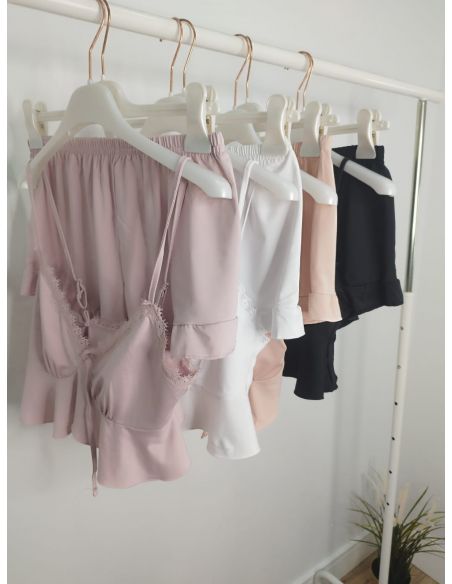 Pijama nude de top y short