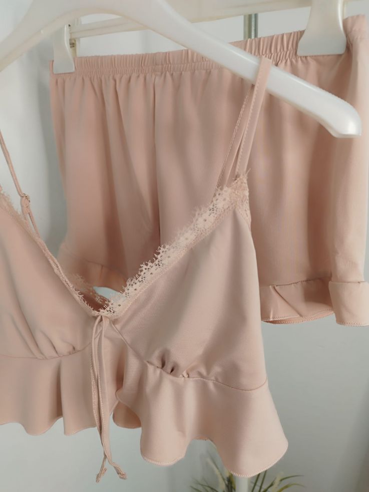 Pijama nude de top y short
