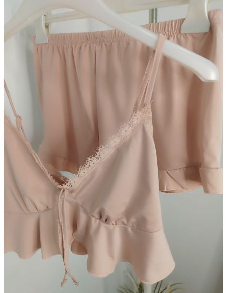 Pijama nude de top y short