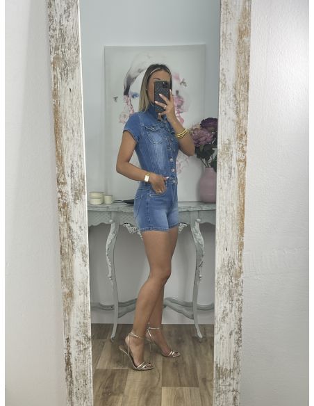 Mono vaquero corto ajustado