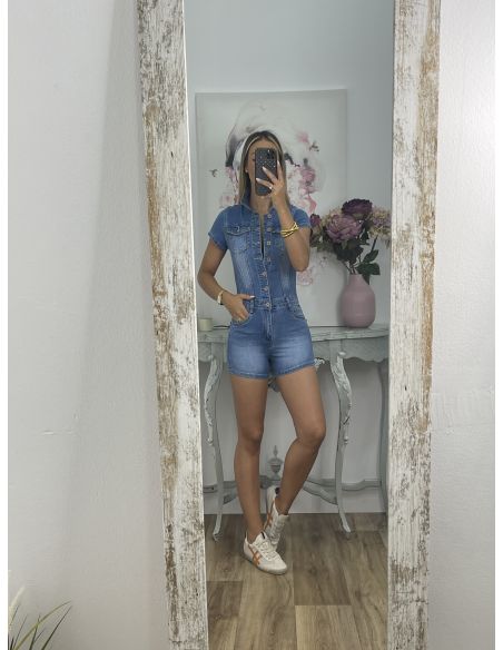 Mono vaquero corto ajustado