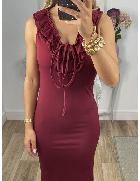 Vestido Callie burdeos