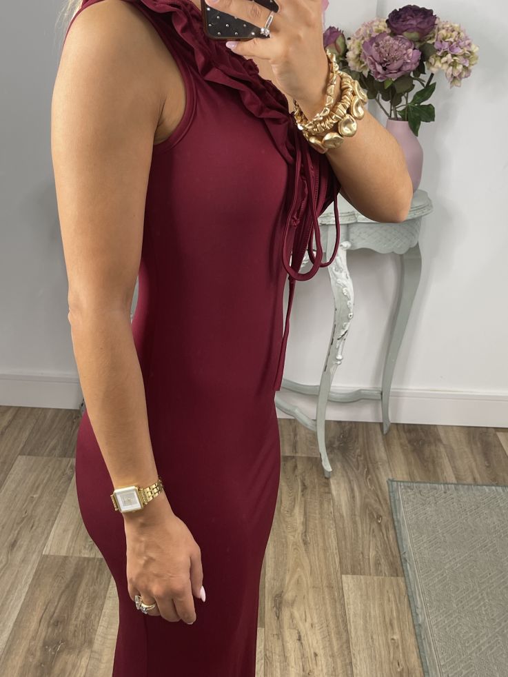 Vestido Callie burdeos