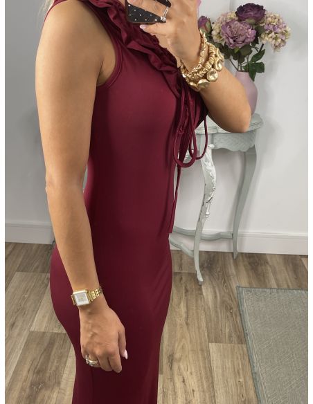 Vestido Callie burdeos