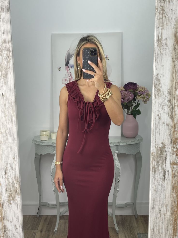 Vestido Callie burdeos