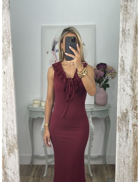 Vestido Callie burdeos