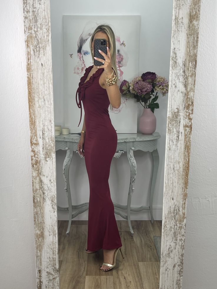 Vestido Callie burdeos