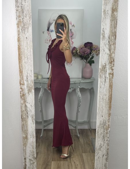 Vestido Callie burdeos