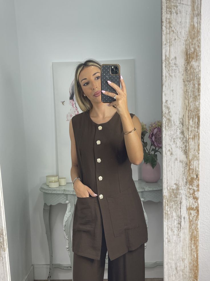 Conjunto Elo chocolate