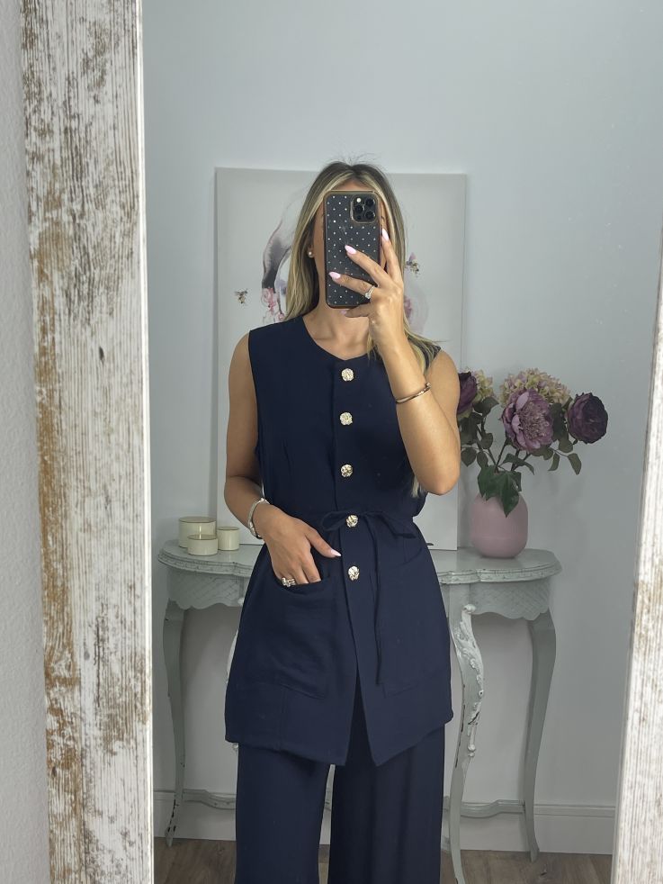 Conjunto Elo azul marino