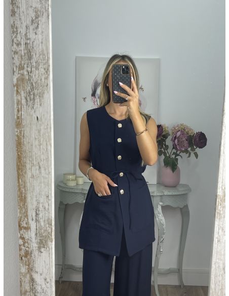 Conjunto Elo azul marino