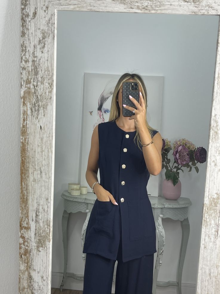 Conjunto Elo azul marino